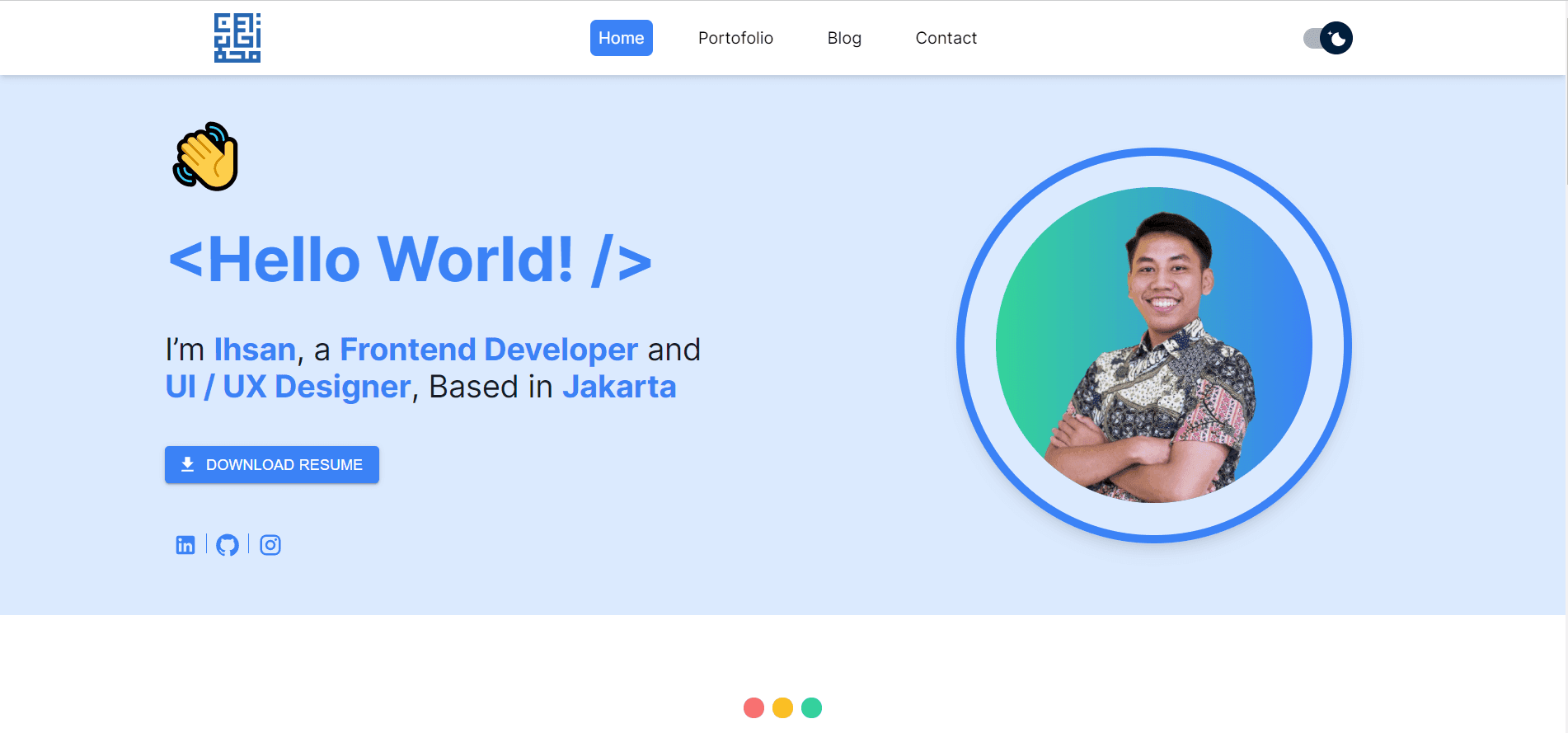 Personal Website V1